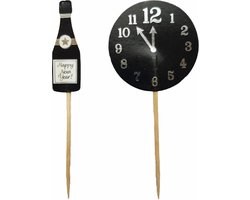 Cocktail Prikkers Oud & Nieuw Zilver/goud 24 stuks