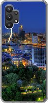 Geschikt voor Samsung Galaxy A32 5G hoesje - Rotterdam - Nederland - Skyline - Siliconen Telefoonhoesje