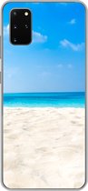 Geschikt voor Samsung Galaxy S20 Plus hoesje - Strand - Zee - Zand - Siliconen Telefoonhoesje