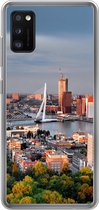 Geschikt voor Samsung Galaxy A41 hoesje - Rotterdam - Skyline - Boom - Siliconen Telefoonhoesje