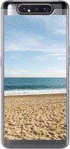 Geschikt voor Samsung Galaxy A80 hoesje - Strand - Zand - Zee - Siliconen Telefoonhoesje