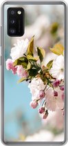 Geschikt voor Samsung Galaxy A41 hoesje - Bloemen - Bloesem - Lente - Siliconen Telefoonhoesje