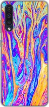 Geschikt voor Samsung Galaxy A30s hoesje - Kunst - Kleuren - Psychedelisch - Siliconen Telefoonhoesje