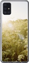 Geschikt voor Samsung Galaxy A52 5G hoesje - Bloemen - Wit - Lente - Siliconen Telefoonhoesje