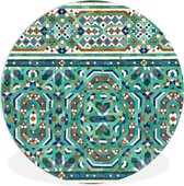 WallCircle - Wandcirkel ⌀ 120 - Een traditionele Marokkaanse mozaïekdecoratie - Ronde schilderijen woonkamer - Wandbord rond - Muurdecoratie cirkel - Kamer decoratie binnen - Wanddecoratie muurcirkel - Woonaccessoires XXL