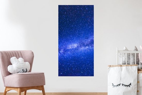 Stickers muraux - Ciel Etoilé - Univers - Blauw - 60x120 cm - Film Adhésif