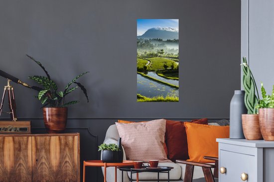 Stickers muraux - Rizières à Bali - 40x80 cm - Film adhésif