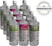 Biobranderhaard  premium kwaliteit Bio ethanol geuren mix 12 flessen bio ethanol | voor sfeerhaarden | rozengeur| milieuvriendelijk | premium kwaliteit| bio ethanolhaard vulling | sfeerhaarde