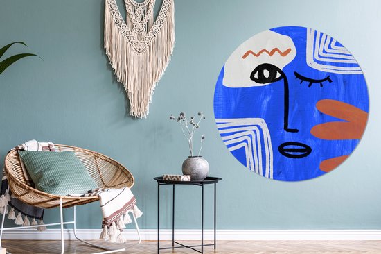 WallCircle - Peinture - Portrait - Multicolore - 150 X 150 Cm