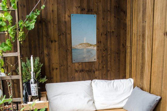 Affiche de jardin Île avec phare - Décoration murale cm - Décoration murale d'extérieur - Affiche de jardin - Toile de jardin - Affiche de clôture - Tableau de jardin