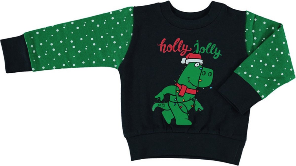 Baby - Kersttrui groen - maat 56/62