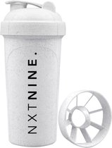 NXT NINE ECO-FRIENDLY SHAKER BOTTLE | WHITE - WHITE