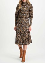Tramontana | Rok met Ornament Print | Print Browns | Maat L | Dames Rokken