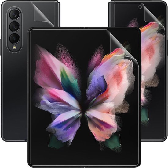 Samsung Galaxy Z Fold 3 Screen Protector Volledig voor en achterzijde