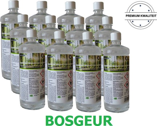 12 flessen bio ethanol met bosgeur | Premium bio - ethanol | 12 x 1 liter |  | bio... | bol.com