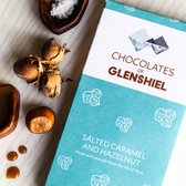 2 stuks Exclusieve Chocolat Bar Salted Caramel & Hazelnut - Handgemaakt in Schotland