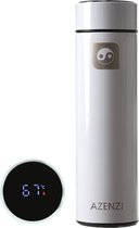 Azenzi Snow Bullet - Smart Thermosfles - LED Temperatuur Display - 500ml - RVS - Inclusief Theefilter - Duurzaam