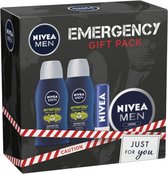 NIVEA Men Emergency Wash Gift Set - Geschenkset - Cadeau