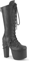 Demonia Platform Bottes femmes -39 Chaussures- TORMENT-170 US 9 Zwart
