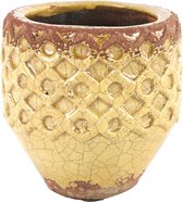 Countryfiield Bloempot Rosana M Ø13x13cm geel