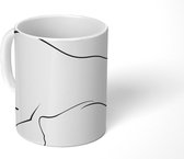 Mok - een witte stier - 350 ML - Beker
