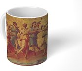 Mok - De dans van Apollo met de negen muzen - schilderij van Giulio Romano - 350 ML - Beker