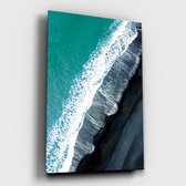Poster Black Beach - Dibond - Meerdere Afmetingen & Prijzen | Wanddecoratie - Interieur - Art - Wonen - Schilderij - Kunst