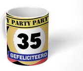 Mok - Koffiemok - Verjaardag - 35 Jaar - Feest - Mokken - 350 ML - Beker - Koffiemokken - Theemok