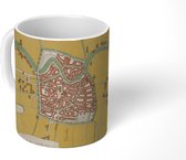 Mok - Kaart - Haarlem - Historisch - 350 ML - Beker