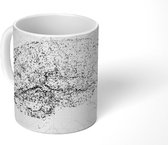 Mok - Getekend brein - zwart wit - 350 ML - Beker