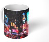Mok - New York - Times square - Mensen - 350 ML - Beker