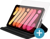 iPad Mini 6 2021 hoes - Rotating 360 Case - Met Screenprotector - Zwart - Knaldeals.com