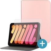 iPad Mini 6 Hoes - Book Case - Kunstleer - Met Screenprotector - Roze