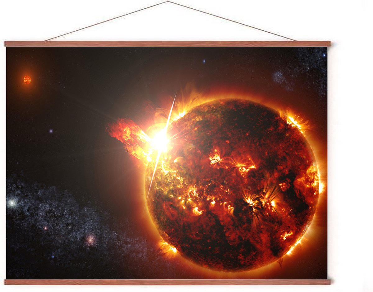 Esque Poster In Posterhanger - Dying Star - 50x70 cm - NASA - Heelal - Kader Hout - Ophangsysteem - Ruimte - Sterrenkunde - Educatief