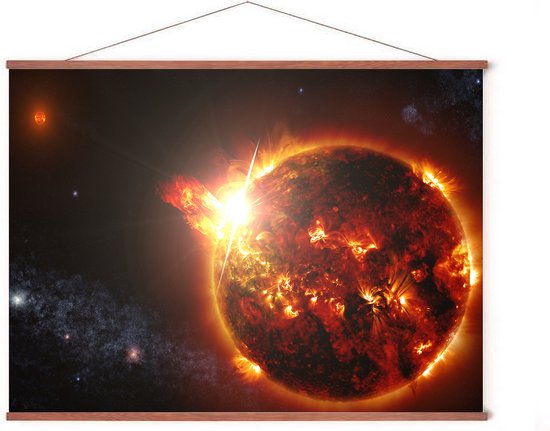 Poster In Posterhanger - Dying Star - 50x70 cm - NASA - Heelal - Kader Hout - Ophangsysteem - Ruimte - Sterrenkunde - Educatief