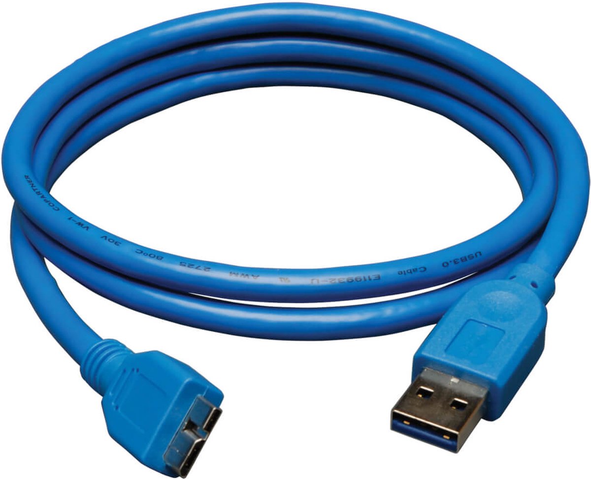 Tripp Lite U326-003 USB-kabel 0,91 m 3.2 Gen 1 (3.1 Gen 1) USB A Micro-USB B Blauw