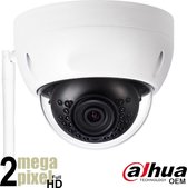 Dahua OEM - Beveiligingscamera - Wifi Camera Dome - Full HD - Nachtzicht 30 m - 2.8mm Lens - Micro SD-kaart Slot - Draadloos - Binnen & Buiten