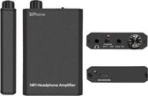 DrPhone AMP2 Hifi Hoofdtelefoon Geruisloze Versterker – Amplifier- Basversterker - 3,5 mm - Geluid Booster - Impedantie 16-150Ω -Zwart