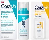 Beste Combi CeraVe - CeraVe Retinol Serum tegen Acne | Poriënverfijning, resurfacing, verhelderend - CeraVe minerale zonnebrandcrème Stick SPF 50