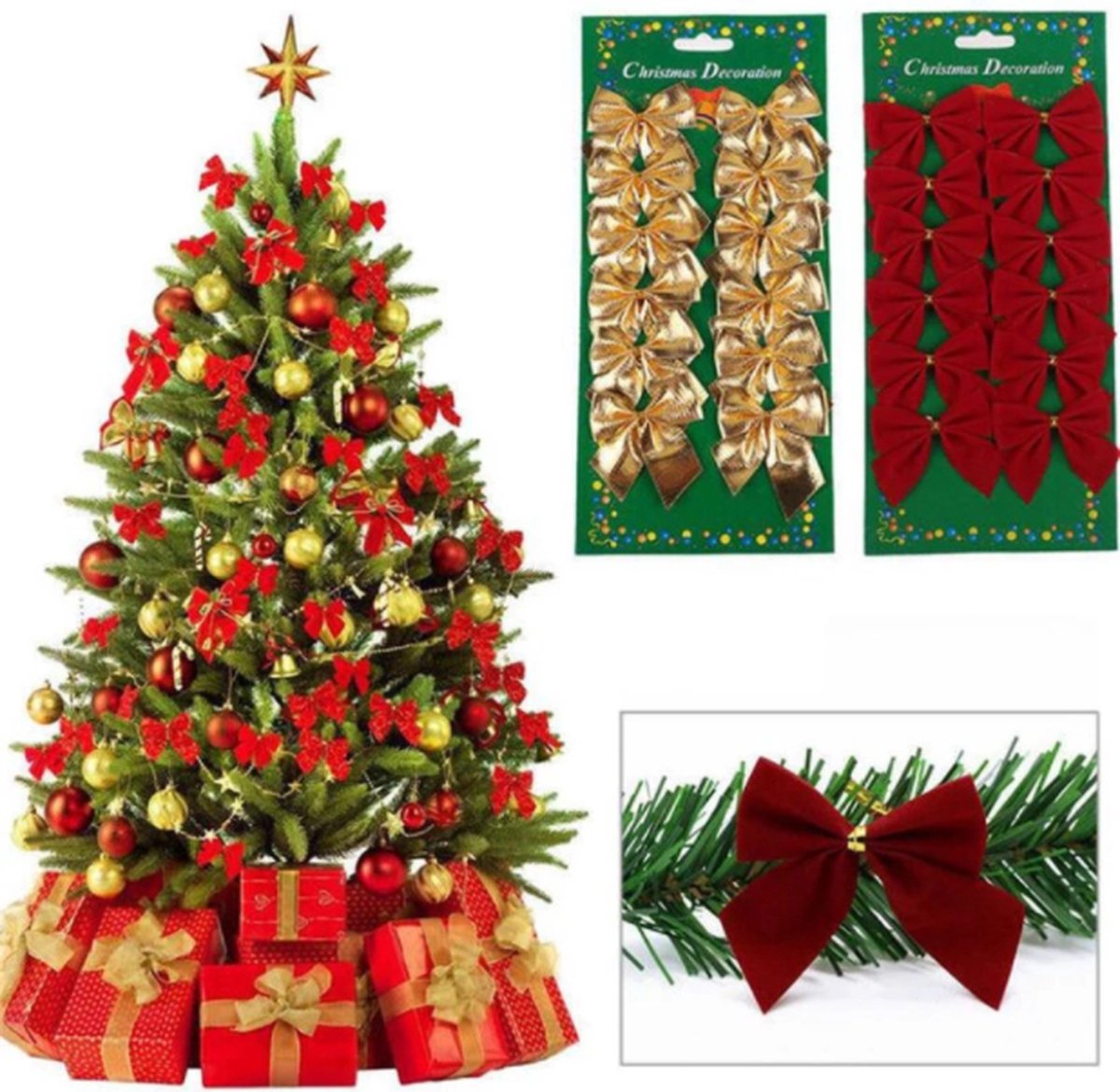 COLOFALLA Kerststrikken, 12 stuks, 12 x 15 cm