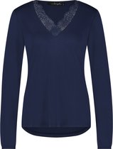 Dayz Lindau modal top met kant - navy - maat S (36)