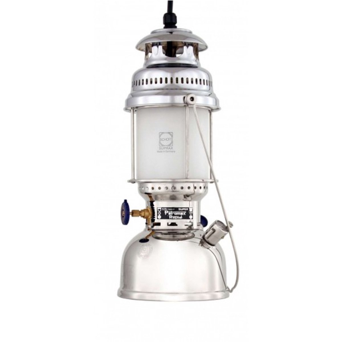Lucande Gesja suspension 3 lampes allongée chromée