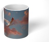 Mok - Meeuw - Zon - Wolken - 350 ML - Beker