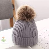 Chapeau gris | Bonnet enfant | chapeau tricoté pour enfants | 1-3 ans