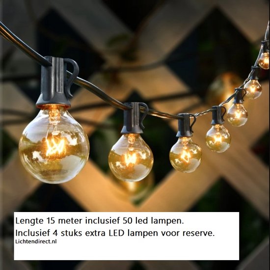 15 meter led lampen Sliert lampen sfeer verlichting Transparant... bol.com