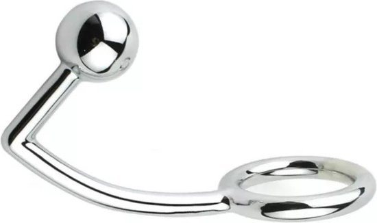 Nooitmeersaai - RVS cockring met buttplug – 50 mm | bol.com