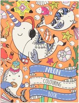 Neon Kleurboek "Oranje" +-/32 Kleurplaten | Schoencadeau | Sint-tip | Kerst-tip