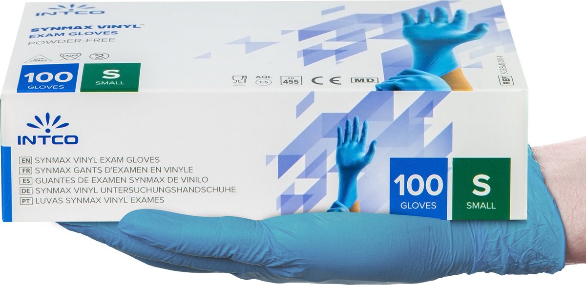 Goedkoopste Vinyl wegwerphandschoenen transparant poedervrij maat S doos 100 stuks
