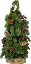 Kerstboom | incl. Versiering & Lampjes | Duurzaam | Giftbox | 50cm