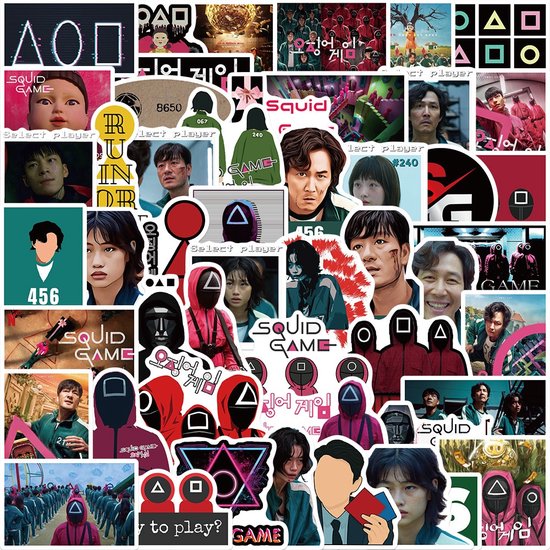 Game Stickers | Game Stickers | Sae-byeok, Seong Gi-hun, etc ...